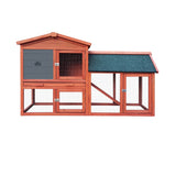 Alopet Rabbit Hutch 135 x 52 x 85cm - 45-Degree Angle