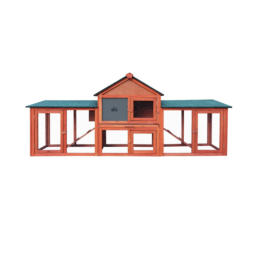 Alopet Rabbit Hutch Spacious Wooden Outdoor Pet Hutch