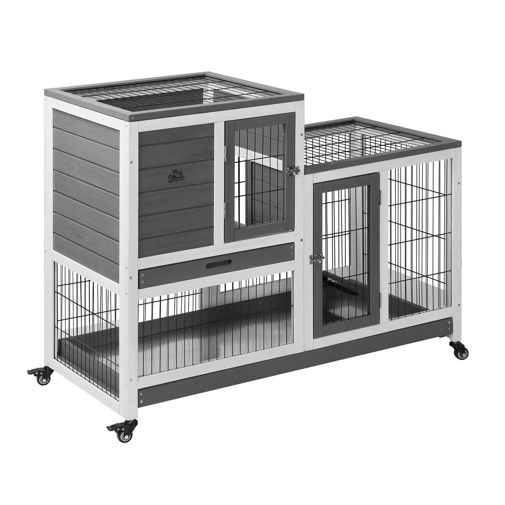 Alopet Rabbit Hutch Chichen Coop 100 x 55 x 90cm