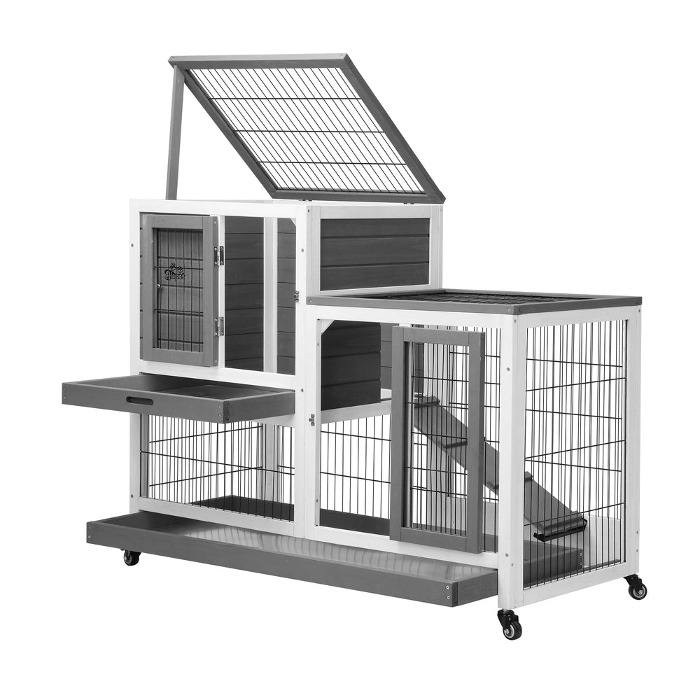 Alopet Rabbit Hutch Chichen Coop 100 x 55 x 90cm