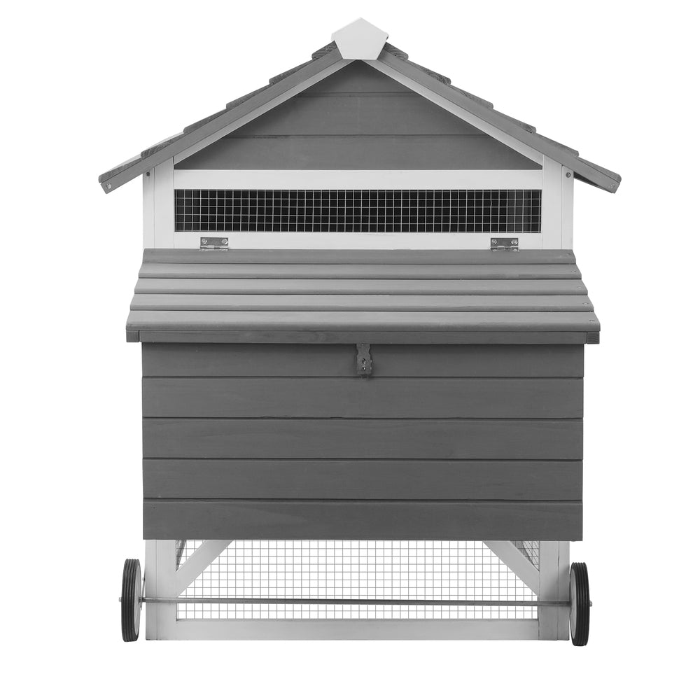 Alopet Pet Hutch wtih Wheels Wooden 225 x 80 x 105cm