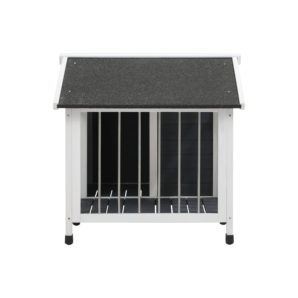 Alopet Wooden Pet Dog Kennel Awning Cabin