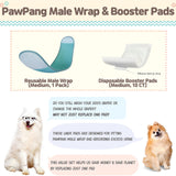 M Dog Male Wrap + 10X M Diaper Booster Pads - Extra Image