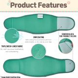 M Dog Male Wrap + 10X M Diaper Booster Pads - Rear View