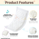 M Dog Male Wrap + 10X M Diaper Booster Pads - Close-Up Angle