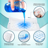 M Dog Male Wrap + 10X M Diaper Booster Pads - Low Angle