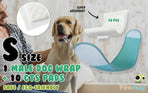 S Dog Male Wrap + 10X S Diaper Booster Pads