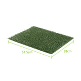 4X 63.5cm x 38cm Grass Mats - Rear View