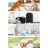 i.Pet Pet Training Pads 200pcs 60x60cm Puppy Dog Toilet Pee Indoor Super Absorbent Blue - Rear View