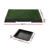 i.Pet Pet Training Pad Dog Potty Toilet Large Loo Portable With Tray Grass Mat - Front View