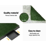i.Pet Pet Training Pad Dog Potty Toilet Large Loo Portable With Tray Grass Mat - Rear View