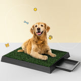 i.Pet Pet Training Pad Dog Potty Toilet Large Loo Portable With Tray Grass Mat - Close-Up Angle