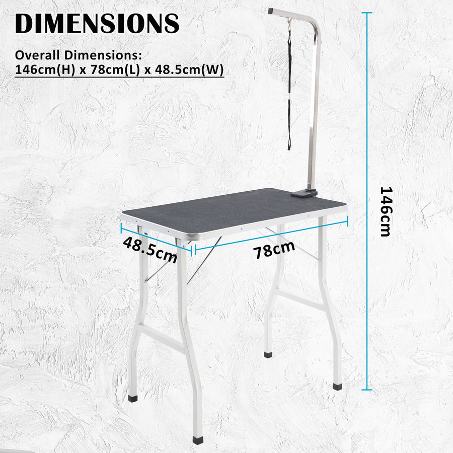 78cm Pet Grooming Table - BLACK