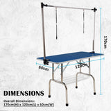 120cm Pet Grooming Table - BLUE - Extra Image