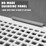 Pet Potty Tray Raised Walls T1 - GREY