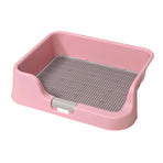 Pet Potty Tray Raised Walls T1 - PINK
