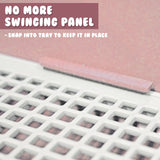 Pet Potty Tray Raised Walls T1 - PINK