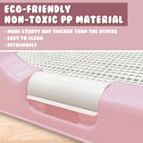 Pet Potty Tray Raised Walls T1 - PINK