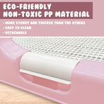 Pet Potty Tray Raised Walls T1 - PINK