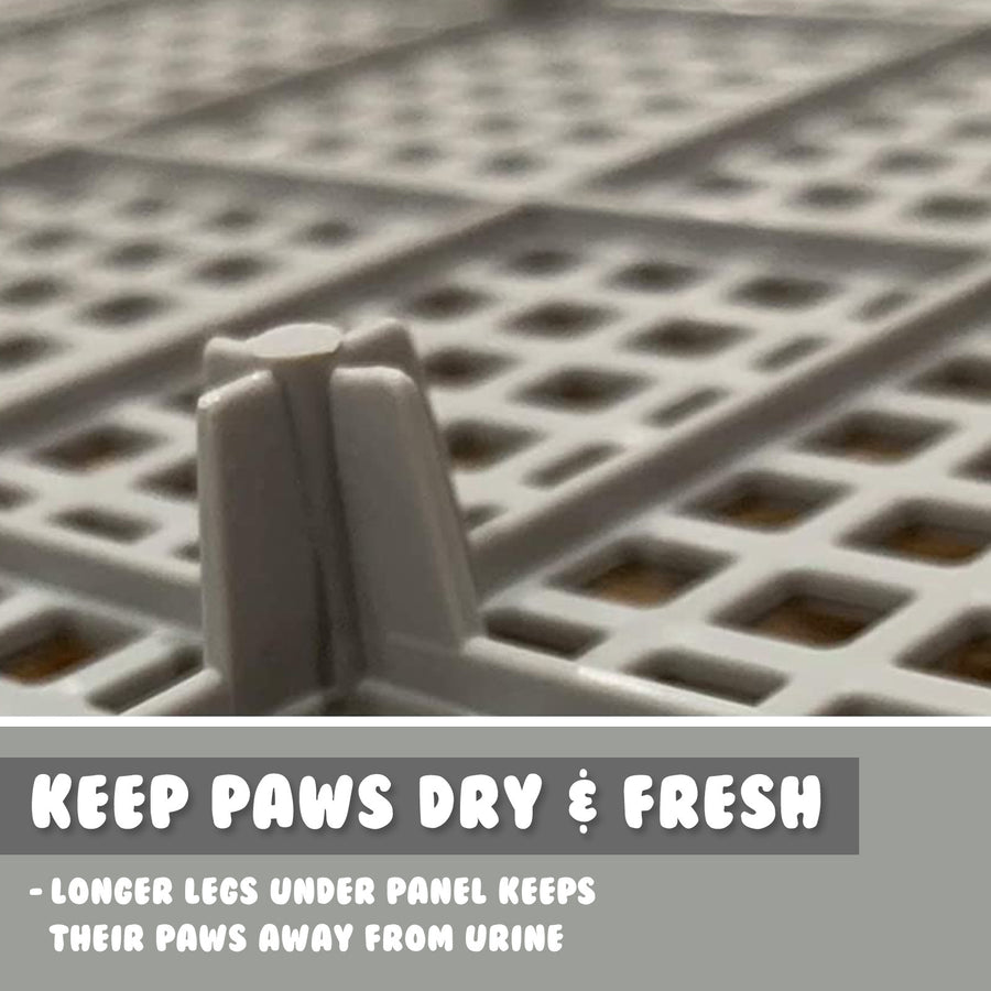 Pet Potty Tray Detachable Wall T2 - GREY