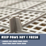 Pet Potty Tray T3 - BLUE - 45-Degree Angle