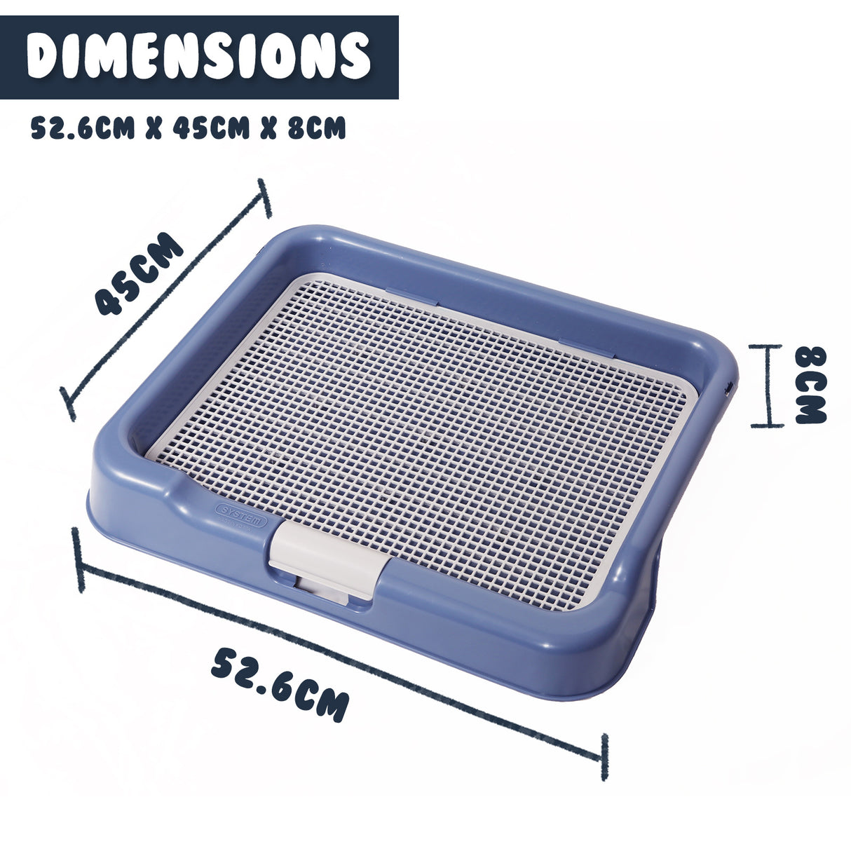Pet Potty Tray T3 - BLUE
