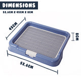 Pet Potty Tray T3 - BLUE - Close-Up Angle