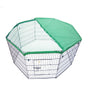 30in 8 Panel Foldable Pet Playpen With Cover