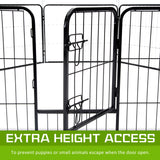 31in Heavy Duty 8 Panel Foldable Pet Playpen With Cover