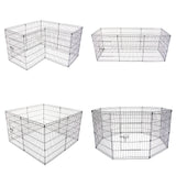 36in 8 Panel Foldable Pet Playpen With Cover - Top-Down View