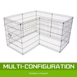36in 8 Panel Foldable Pet Playpen - 45-Degree Angle