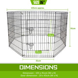 36in 8 Panel Foldable Pet Playpen - Extra Image
