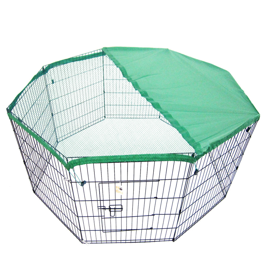 42in 8 Panel Foldable Pet Playpen With Cover
