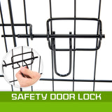 42in 8 Panel Foldable Pet Playpen - Rear View