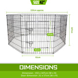 42in 8 Panel Foldable Pet Playpen - Extra Image
