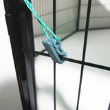 31in Net Cover for Playpen - Green - Rear View