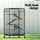 i.Pet Rabbit Cage Indoor Hutch Guinea Pig Bird Ferret Cat Hamster 110cm 4 Level - Top-Down View