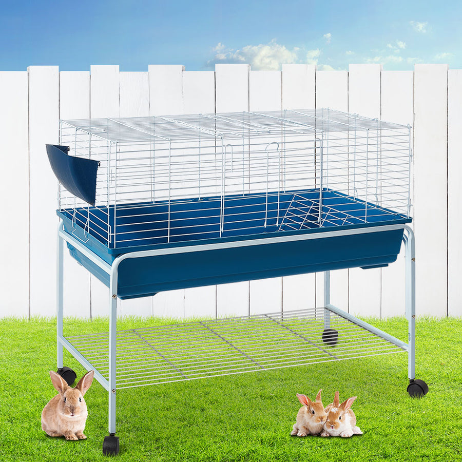 i.Pet Rabbit Cage Hutch 106cm Indoor Enclosure Carrier, image 8