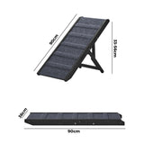 Alopet Dog Pet Ramp Adjustable Height Foldable 90cm - Close-Up Angle