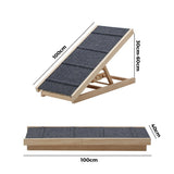 Alopet Dog Pet Ramp Adjustable Height Foldable 100cm