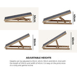 Alopet Dog Pet Ramp Adjustable Height Foldable 100cm