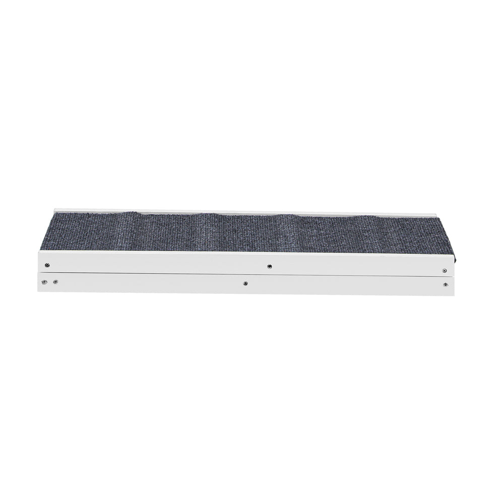 Alopet Dog Pet Ramp Adjustable Height Foldable 70cm White