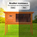Free Standing Rabbit Hutch EDEN