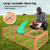 Chicken Coop Rabbit Hutch RUNEY - Rear View