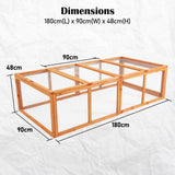 Chicken Coop Rabbit Hutch RUNEY - Extra Image
