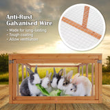 Chicken Coop Rabbit Hutch RUNEY - Top-Down View