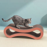 i.Pet Cat Scratching Board Scratcher Cardboard Kitten Indoor Climbing Bed Catnip - Rear View