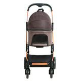 i.Pet Pet Stroller Dog Pram Large Cat Carrier Travel Foldable 4 Wheels Pushchair Double - Top-Down View