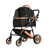 i.Pet Pet Stroller Dog Pram Large Cat Carrier Travel Foldable Pushchair 4 Wheels - Side View