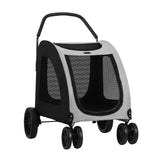 i.Pet Pet Stroller Dog Pram Large Carrier Cat Travel Foldable Strollers 4 Wheels Trolley - Side View